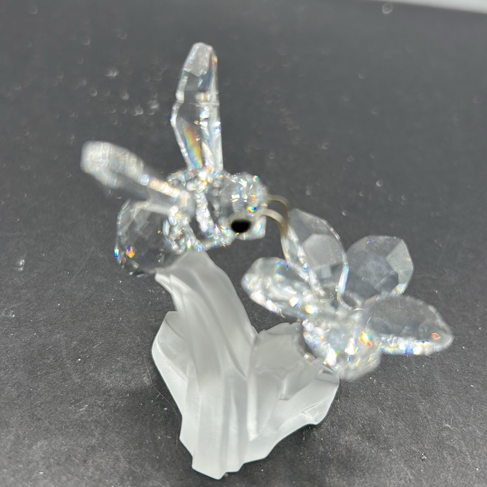 Swarvoski Silver Crystal Honey Bee on Flower. Excellent condition. - Picture 5 of 5